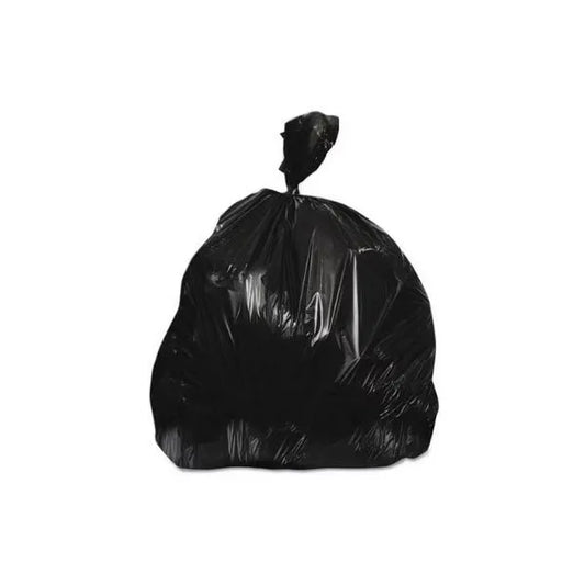 Black Plastic Trash Can Liner 30" x 37" 10 Mic (500/Case)