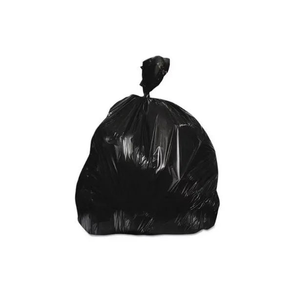 Black Plastic Trash Can Liner 30" x 37" 10 Mic - 500/Case