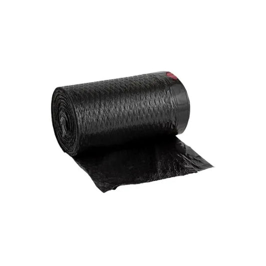 Black Plastic Trash Can Liner 33" with Drawstring (100/Case)