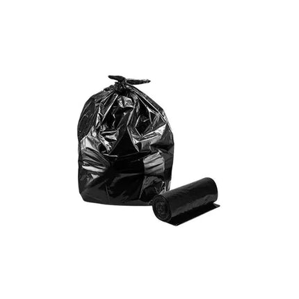 Black Plastic Trash Can Liner 38" x 58" 2 Mil - 100/Case