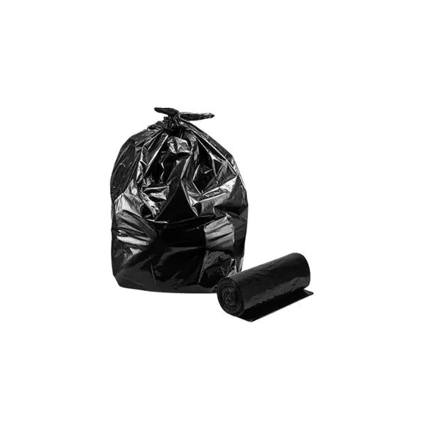 Black Plastic Trash Can Liner 38" x 58" 2 Mil - 100/Case