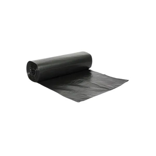 Black Plastic Trash Can Liner 38" x 60" 22 Mic (150/Case)