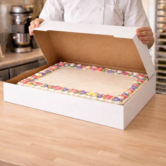 Cake Box 26 x 18 x 4 Inch - 50/Case