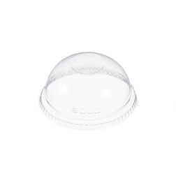 Fits 10 Oz PET Cups - Clear Dome Lid with No Hole – 1000/Case
