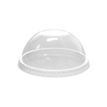 Fits 10 Oz PET Cups - Clear Dome Lid with No Hole – 1000/Case