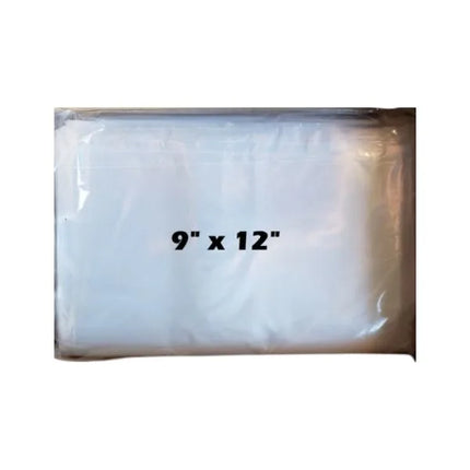 Clear Plastic Poly Bag 9" x 12" 1 Mil - 1000/Case