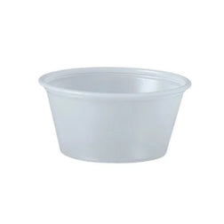 Vaso de plástico transparente para soufflé de 2 oz./vaso para porciones, 2500 unidades por caja 