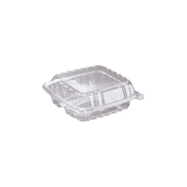Dart C90PST3R Plastic Clear Hoagie Container - 3 Compartment – 250/Case