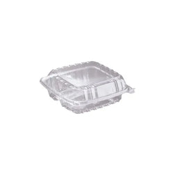 Dart C90PST3R Plastic Clear Hoagie Container - 3 Compartment – 250/Case