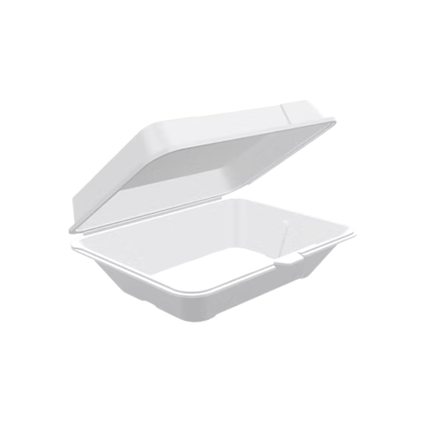 Foam Hinged Lid Container FP-205 9 1/4"x6 3/8"x2 7/8" - 1 Compartment - 200/Case