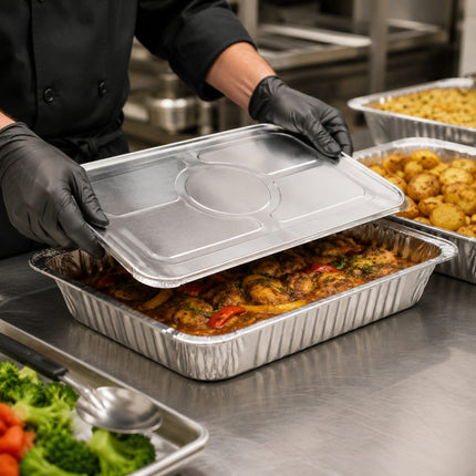 Half Size Aluminum Foil Steam Table Pan Lid