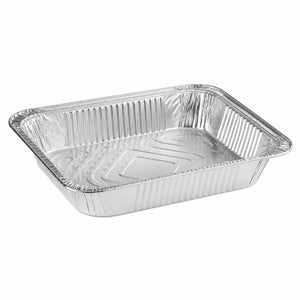 Half Size Medium Aluminum Steam Table Pan - 100/Case
