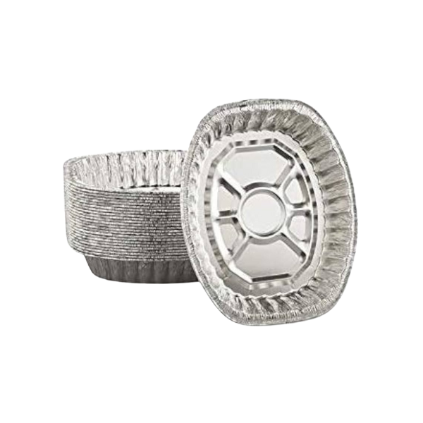 Large Foil Oval Roasting Pan 18" x 14" x 3" - 25/Case