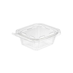 Contenedor de plástico en línea TS12 de 12 oz con tira desprendible y a prueba de manipulaciones<br> 240 / Caja 