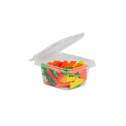 Contenedor de plástico en línea TS16 de 16 oz con tira desprendible y a prueba de manipulaciones<br> 240 / Caja 