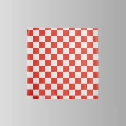 Red/White Sandwich Wrap Paper 12 x 12 - 5000/Case