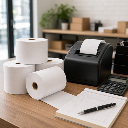 2 5/16" x 400' Thermal Paper Roll – White (12/Case)