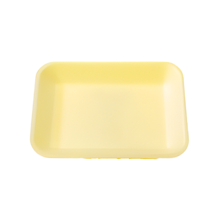 CKF 87910 (#3PP) Yellow Foam Meat Tray 8 5/8" x 6 1/4" x 1" - 400/Case
