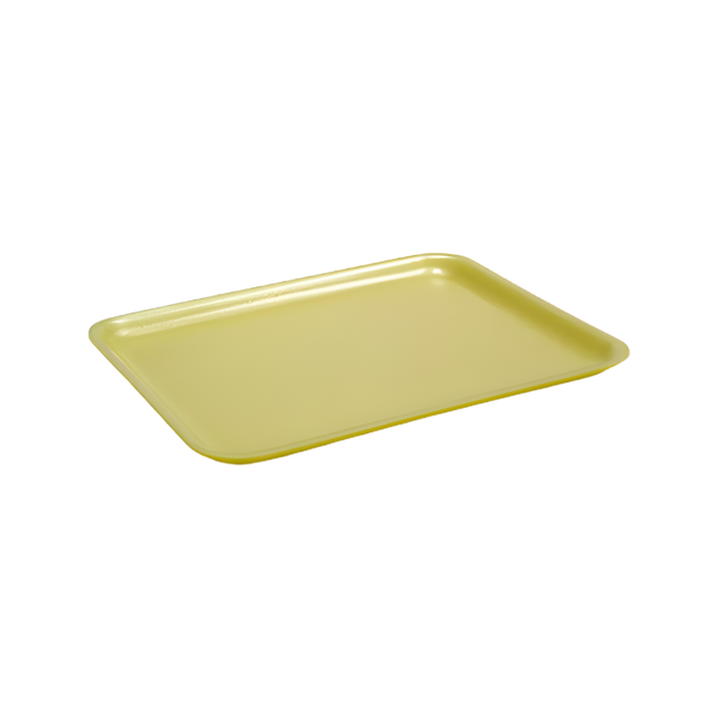 CKF 87936 (#8S) Yellow Foam Meat Tray 10" x 8" x 1/2" - 500/Case