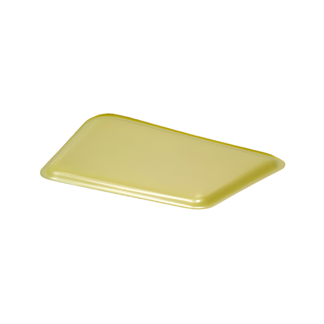 CKF 87936 (#8S) Yellow Foam Meat Tray 10" x 8" x 1/2" - 500/Case