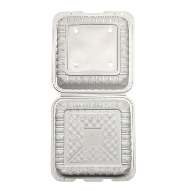 White Hinged Container 1 Compartment back