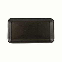 CKF 87810 #10S Durable Black Foam Meat Tray – 10 3/4