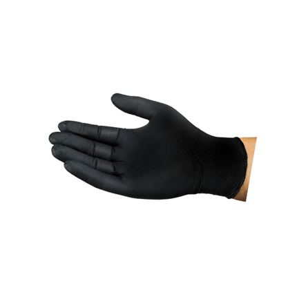 Medium Black Powder-Free Nitrile Gloves - 1000/Case