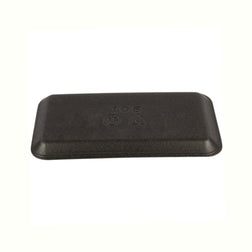 CKF 87810 #10S Durable Black Foam Meat Tray – 10 3/4" x 5 3/4" x 1/2" (500/Case)