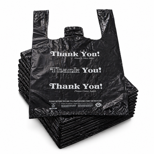 Black T-Sack Small 8" x 4" x 16" 13 Mic - 1000/Case