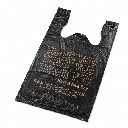Black T-Sack Medium 10" x 5" x 18" 14 Mic - 1000/Case