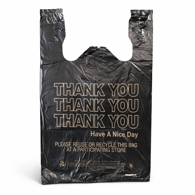 Black T-Sack Medium 10" x 5" x 18" 14 Mic - 1000/Case