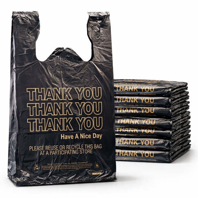 Black T-Sack Medium 10" x 5" x 18" 14 Mic - 1000/Case