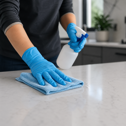 Medium Blue Powder-Free Nitrile 4 Mill Thick Gloves - 1000/Case