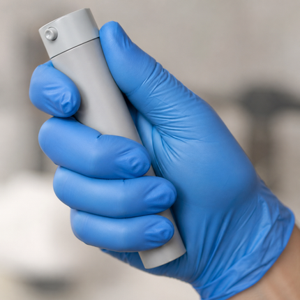 Medium Blue Powder-Free Nitrile 4 Mill Thick Gloves - 1000/Case