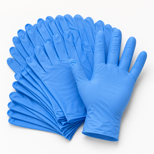 Medium Blue Powder-Free Nitrile 4 Mill Thick Gloves - 1000/Case