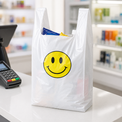 T-Sack Happy Face 1/6 - 800/Case (Pallet pricing available)