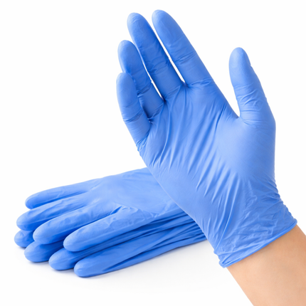 Large Blue Powder-Free Nitrile 4 Mill Thick Gloves - 1000/Case