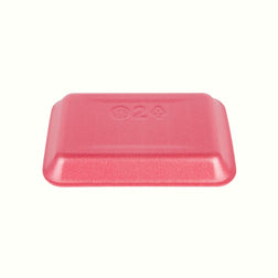 CKF 88072 #2 Durable Rose Foam Meat Tray – 8 1/4" x 5 3/4" x 3/4" (500/Case)