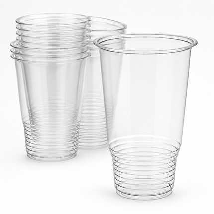 Rise Up 32 oz Clear PET Plastic Pedestal Cold Cup - 300/Case