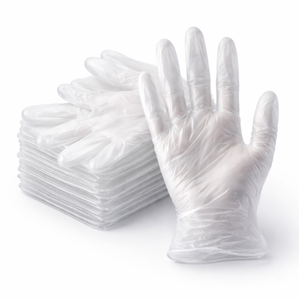 Medium Powder-Free Clear Vinyl 4.5 Mill Thick Gloves - 1000/Case