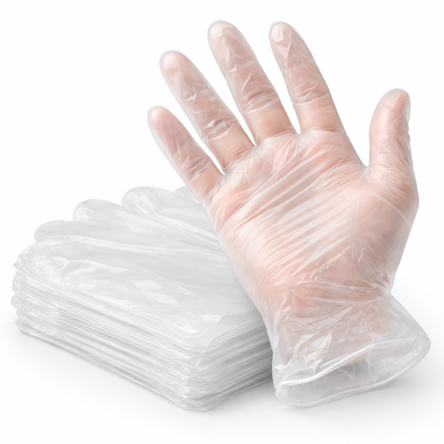 XL Powder-Free Clear Vinyl 4.5 Mill Thick Gloves - 1000/Case