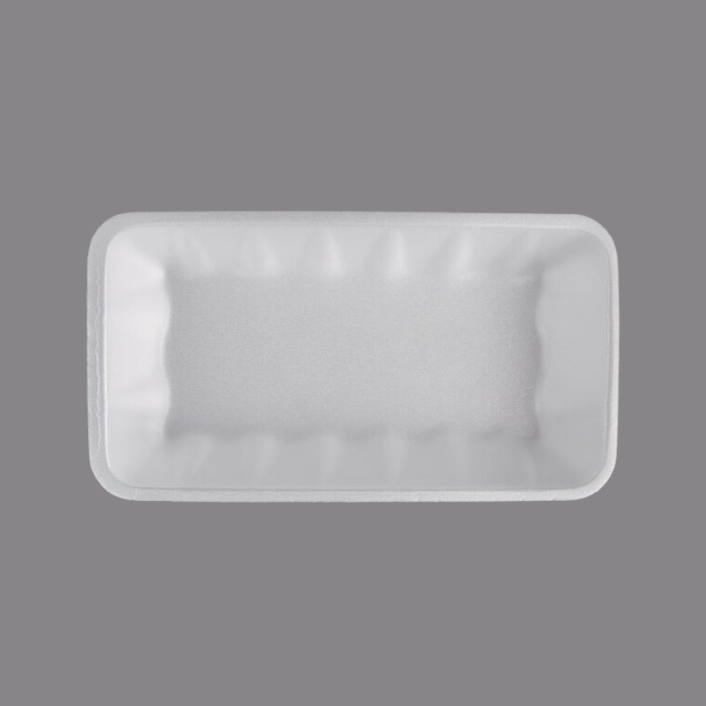 CKF 88141 #10K Durable White Foam Meat Tray – 10 3/8" x 5 5/8" x 2" (250/Case)