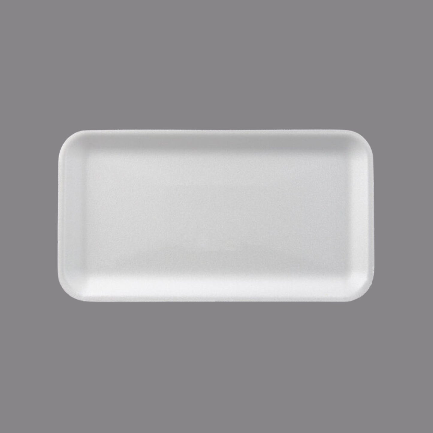 CKF 88115 #10S Durable White Foam Meat Tray – 10 3/4" x 5 3/4" x 1/2" (500/Case)
