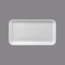 CKF 88115 #10S Durable White Foam Meat Tray – 10 3/4