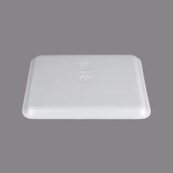 CKF 88112 #12S Durable White Foam Meat Tray – 11" x 9" x 1/2" (250/Case)