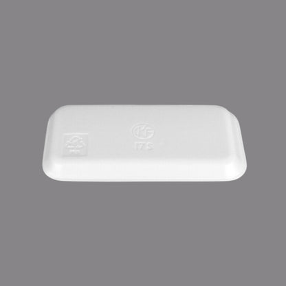 CKF 88117 #17S Durable White Foam Meat Tray – 8 1/4" x 4 1/2" x 1/2" (1000/Case)