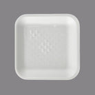 CKF 88101 #1S Durable White Foam Meat Tray – 5 1/4" x 5 1/4" x 1/2" (1000/Case)