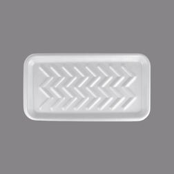 CKF 88125 #25S Durable White Foam Meat Tray – 15