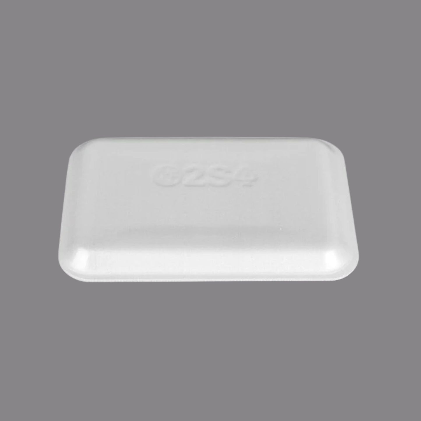 CKF 88103 #2S Durable White Foam Meat Tray – 8 1/4" x 5 3/4" x 1/2" (500/Case)