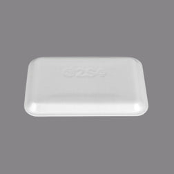 CKF 88103 #2S Durable White Foam Meat Tray – 8 1/4